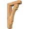 Ekena Millwork Olympic Craftsman Smooth Bracket w/ Offset Brace, Western Red Cedar, 5 1/2"W x 20"D x 32"H BKT0604X20X32OLY04SWR - alternate 1